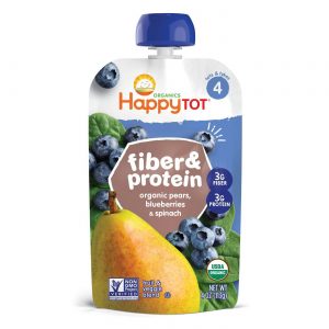 HappyTot Fiber & Protein Organic Pears Blueberries & Spinach Baby food