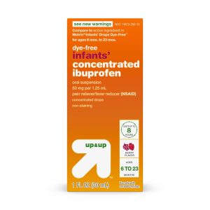 Infants’ Concentrated Ibuprofen (NSAID) Oral Suspension Pain & Fever Reducer Liquid – Berry – 1oz