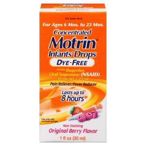 Infants’ Motrin Dye-Free Pain Reliever/Fever Reducer Liquid Drops